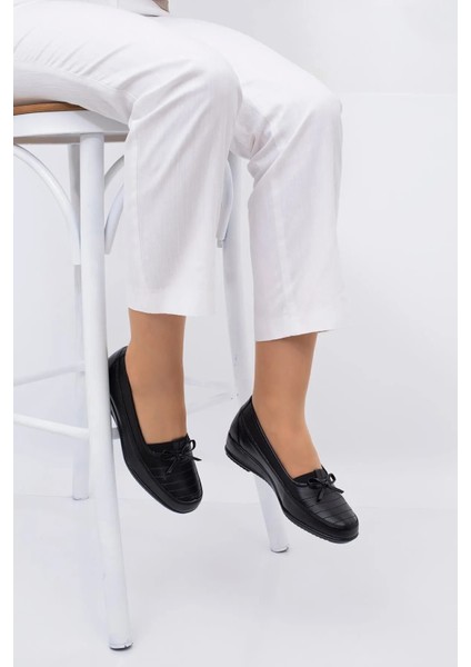 Kadın Bordo Tam Ortopedik Topuk Destekli Babet Anne Ayakkabısı