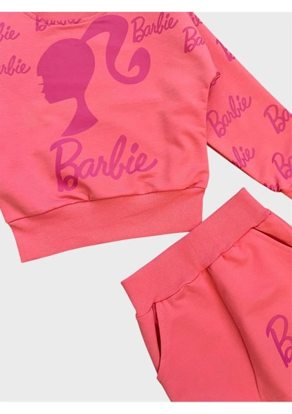 Kız Çocuk Pamuklu Pembe Uzun Kollu Etekli Takım fiyatları