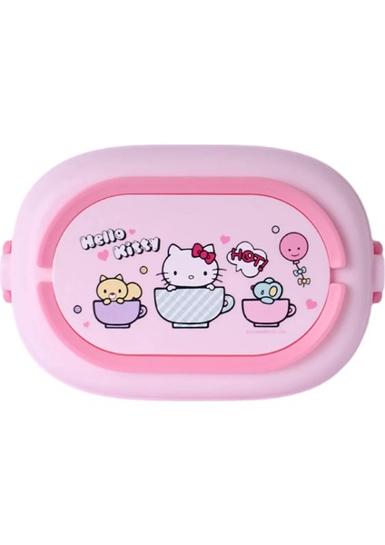 Sanrio Lisanslı Hello Kitty Çift Katmanlı Askılı Yemek Kabı modelleri