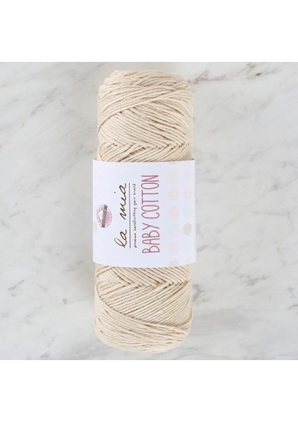 La Mia Baby Cotton Krem El Örgü Ipi - L002 - 33636