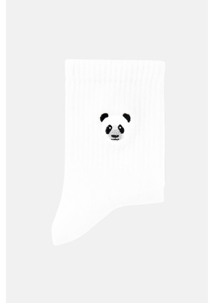 Panda Ince Havlu Çorap - Beyaz fiyatları