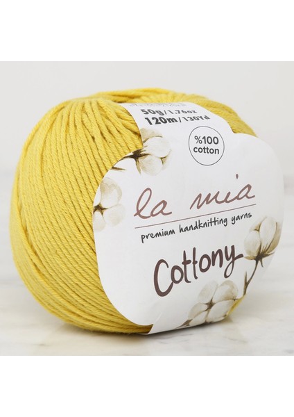 La Mia Cottony Hardal Sarısı Bebek El Örgü Ipi - P31-L189 - 33663