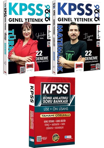 2026 Kpss Türkçe Matematik Tamamı Çözümlü 22 Deneme - Lise Önlisans Konu Ant. Soru