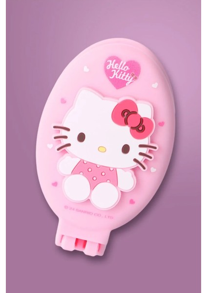 Sanrio Lisanslı Dikdörtgen Oval Ayna Tarak Hello Kitty