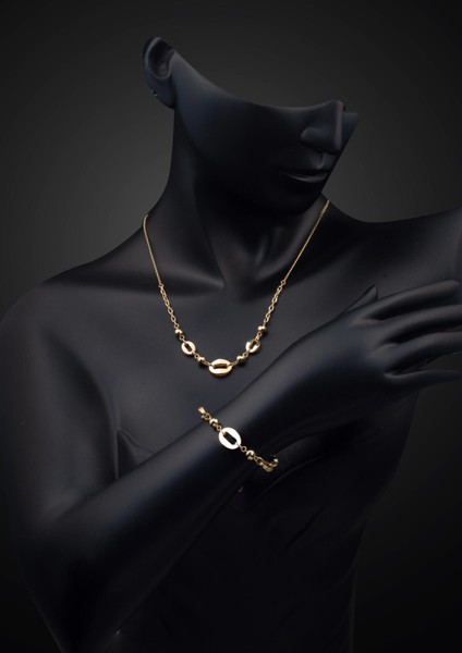 Parıltı Zinciri 14 Ayar Altın Ikili Takı Seti fırsatları