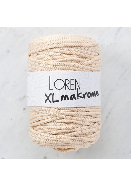 Loren Xl Makrome Açık Bej El Örgü Ipi - R040 - 33705
