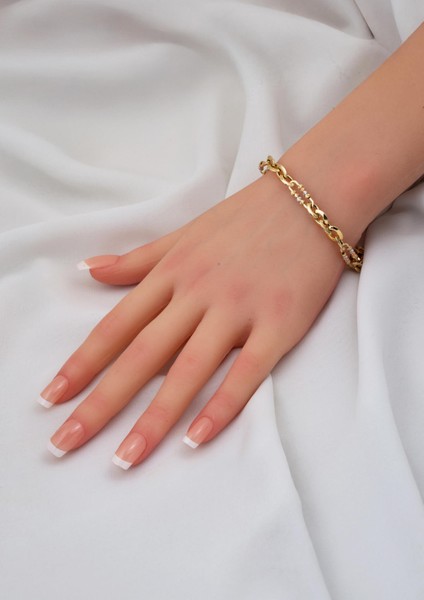 Dorika Halkalı 14 Ayar Altın Bileklik Kolye Ikili Set fırsatları