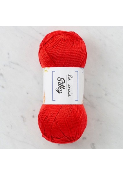 La Mia Silky Kırmızı El Örgü Ipi - L004 - 33676
