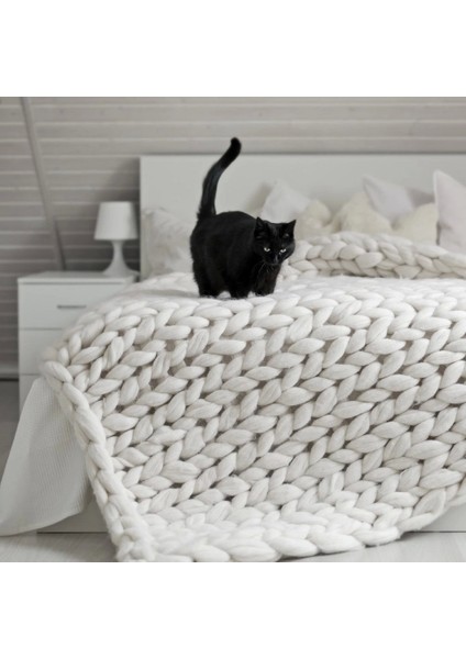 La Mia Jumbo Siyah Dev Yün El Örgü Ipi - J8 modelleri