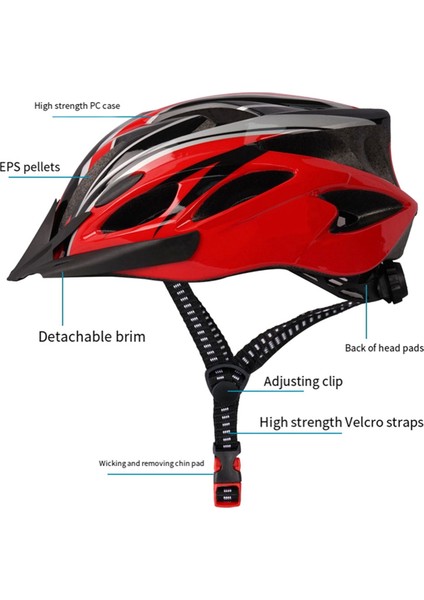 Yetişkin Bisiklet Kaskı, Hafif Mikro Kabuk, Erkekler ve Kadınlar, Uygunluk Ayarı Bisiklete Binmek Için 54-63 Cm'ye Uygundur (Yurt Dışından) modelleri