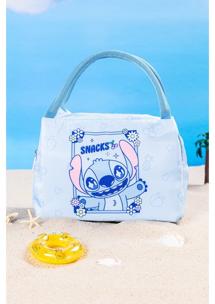 Disney Lilo&Stitch Lisanslı Yiyecek Çantası Hafif Polyester Yapı ile Günlük Kullanım için