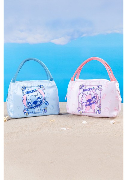Disney Lilo&Stitch Lisanslı Yiyecek Çantası Hafif Polyester Yapı ile Günlük Kullanım için modelleri