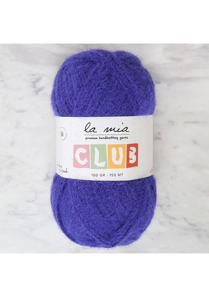 La Mia Club Saks Mavi El Örgü Ipi - 613