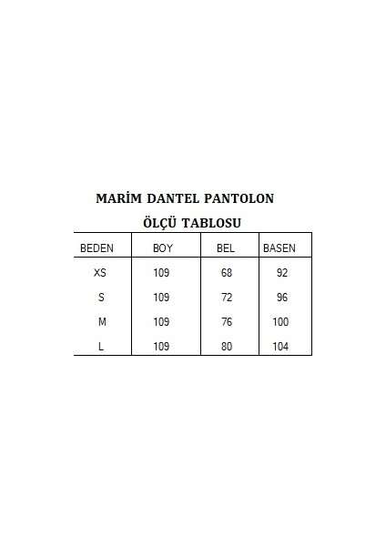 MARİM KEMER DETAYLI DANTEL PANTOLON