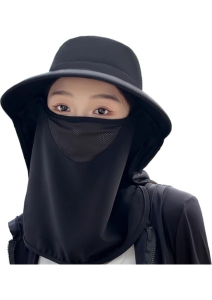 Güneş Koruma Ördek Gagalı Şapka Nefes Alabilen Maske Yaz Trendi Moda Büyük Siperlikli Içi Boş Silindir Şapka (Yurt Dışından) fiyatları