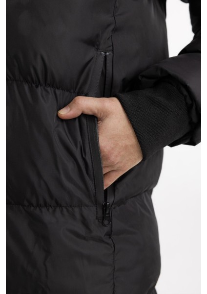 Su İtici Şişme Uzun Mont Parka Rüzgar Geçirmez Fermuarlı Suni Kürk Çıkarılabilir Kapüşonlu A4105AX24SP indirimleri