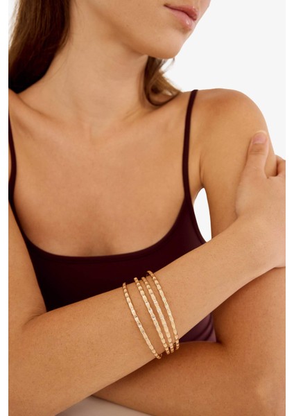 Kadın 4'lü Gold Bileklik E9085AXNS