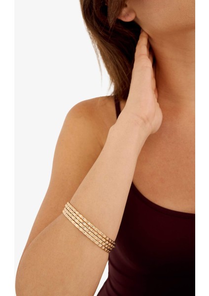 Kadın 4'lü Gold Bileklik E9085AXNS