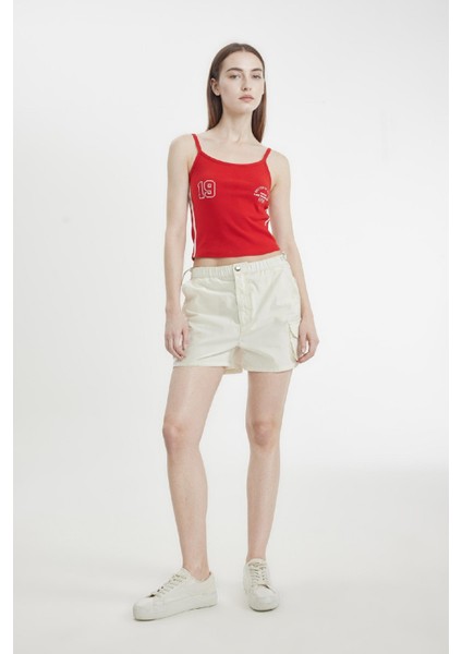 Coool %100 Pamuk Regular Fit Normal Bel Kısa Paça Gabardin Şort A3688AX24HS