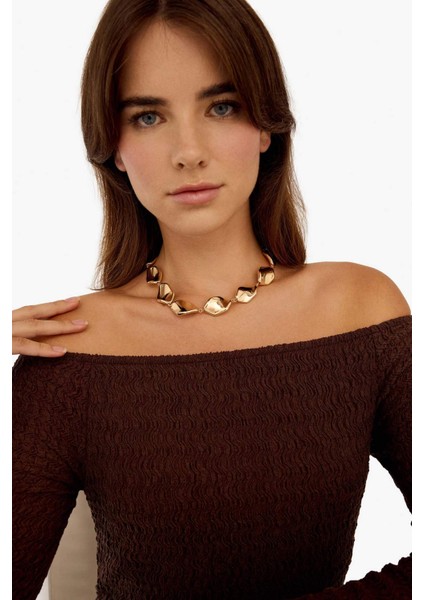 Kadın Gold Kolye E4510AXNS