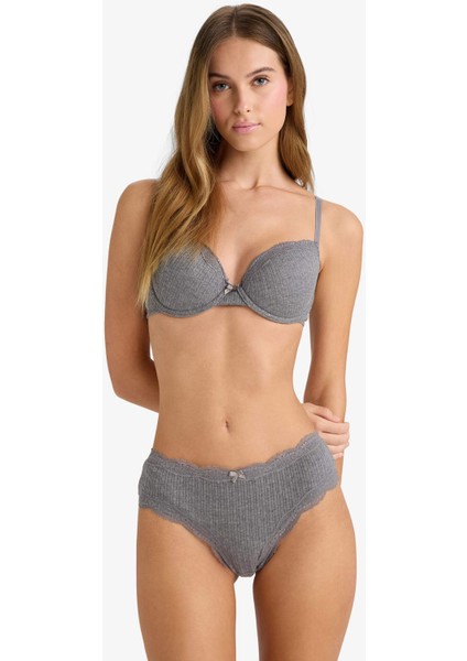 Dantel Detaylı Kaplı Pedsiz Balenli Tişört Bra F6142AX25WN fiyatları