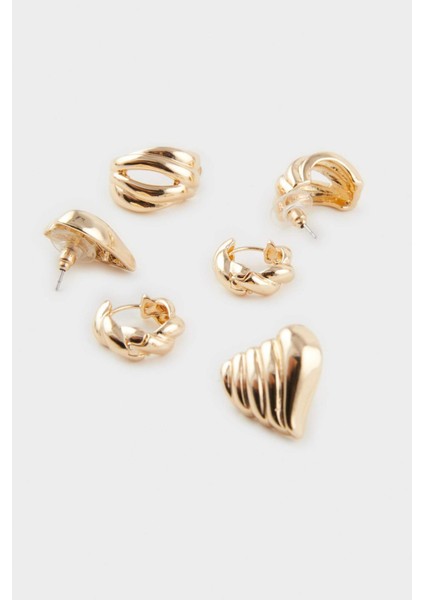 Kadın 3'lü Gold Küpe E9077AXNS fırsatları