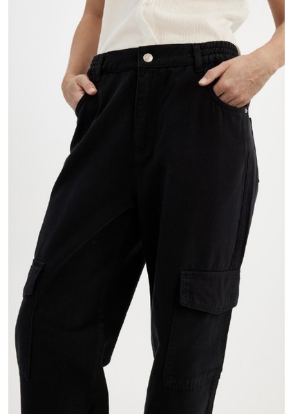 Coool Jogger Gabardin Pantolon Normal Bel Basic Düz Kargo Cepli B0454AX24AU indirimleri