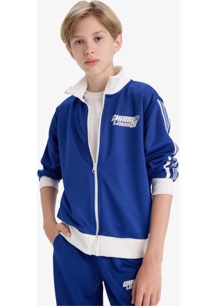 Erkek Çocuk Baskılı Fermuarlı Sweatshirt F1966A825AU modelleri