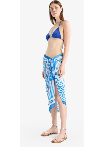 Desenli Şifon Pareo-Fall in Love D0966AX25HS fiyatları