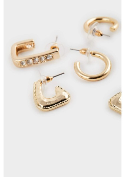 Kadın 3'lü Gold Küpe F1396AXNS