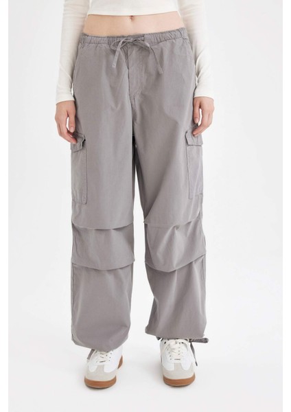 Coool Paraşüt Poplin Pantolon Basic Düz Cepli Beli Lastikli A6266AX24AU fırsatları