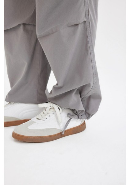 Coool Paraşüt Poplin Pantolon Basic Düz Cepli Beli Lastikli A6266AX24AU