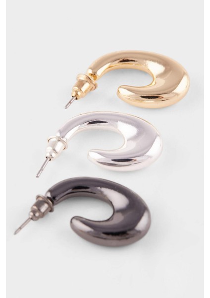 Kadın 3'lü Halka Küpe F5975AXNS indirimleri