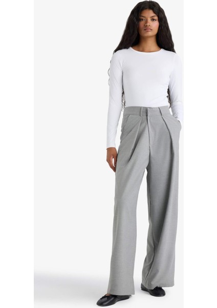 Slim Fit Dar Kesim Bisiklet Yaka Basic Düz Uzun Kollu Tişört D3756AX25AU fiyatları