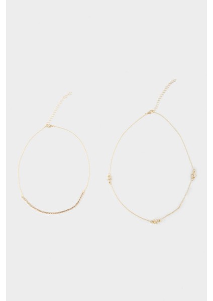 Kadın 2'li Gold Kolye F6001AXNS fiyatları