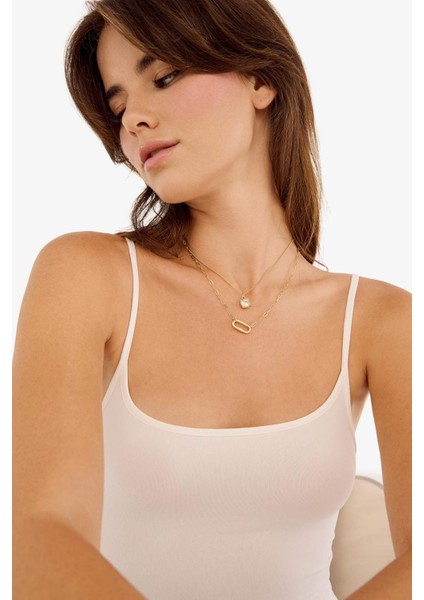 Kadın 2'li Taşlı Kolye F5992AXNS