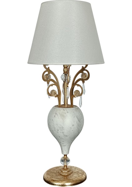 Solse Eskitme Beyaz Abajur