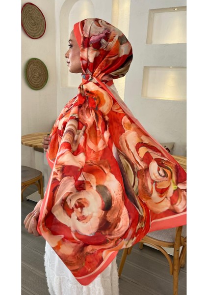 Summer Rose Ithal Soft Kumaş Şal