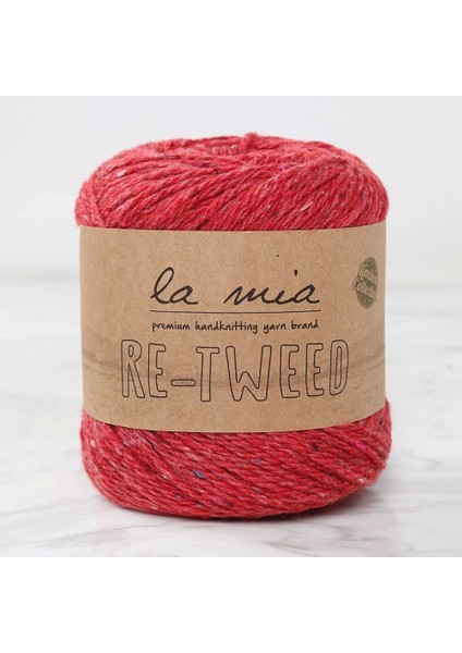 La Mia Re-Tweed Kırmızı Melanj El Örgü Ipi - L165