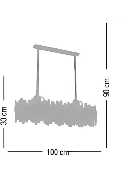 Rico Taşlı Rose Gold LED Avize indirimleri