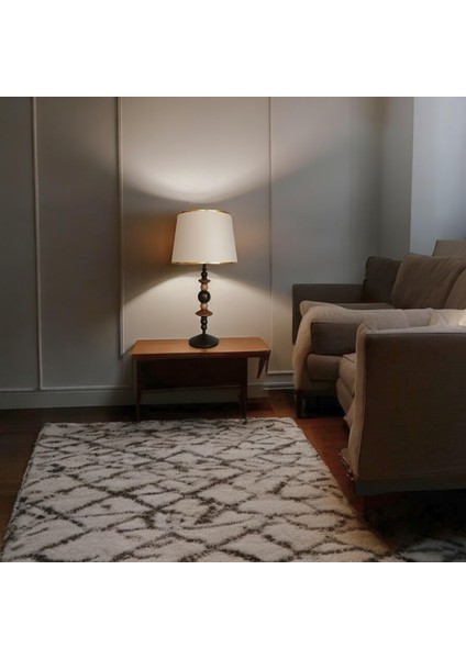 Lara Geometrik Tasarım Bronz Siyah Abajur fiyatları