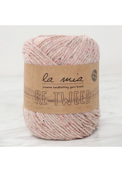 La Mia Re-Tweed Bej Melanj El Örgü Ipi - L022