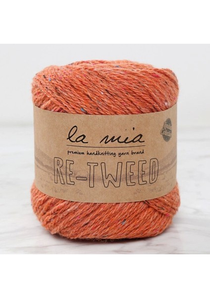 La Mia Re-Tweed Turuncu Melanj El Örgü Ipi - L144