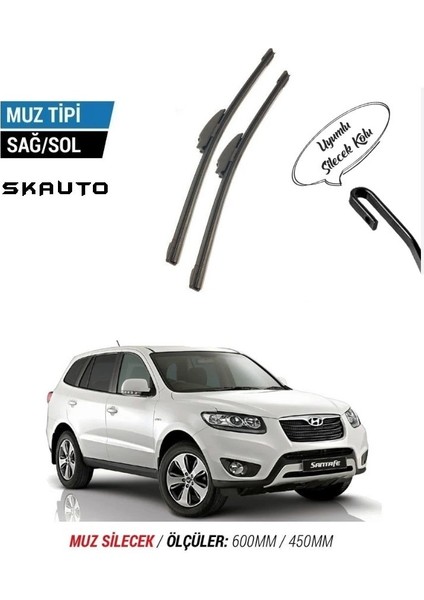 Hyundai Santa Fe Ön Cam Muz Silecek Takımı (2006-2012)