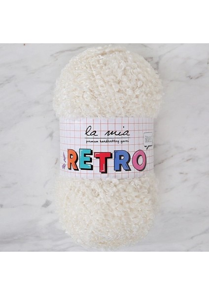 La Mia Retro Krem El Örgü Ipi - LM1011