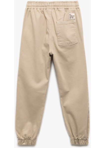 Pamuklu Beli Bağcıklı Basic Jogger Pantolon fiyatları