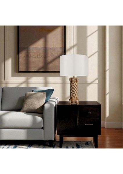 Molde Desenli Krem Abajur fiyatları