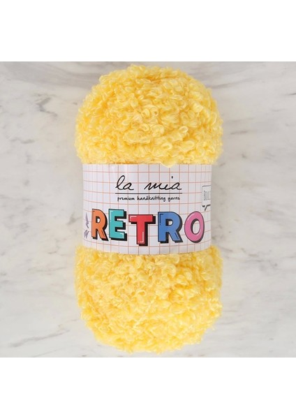 La Mia Retro Sarı El Örgü Ipi - LM0210