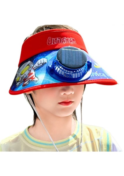Çocuk Şapkası Yaz Altman Güneş Fanı Şapka Çocuk Yakışıklı Güneş Koruması Boş Üst Güneş Şapkası (Yurt Dışından)