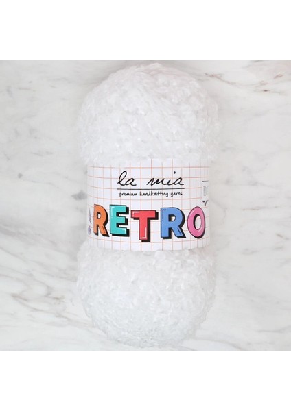 La Mia Retro Beyaz El Örgü Ipi - LM1002